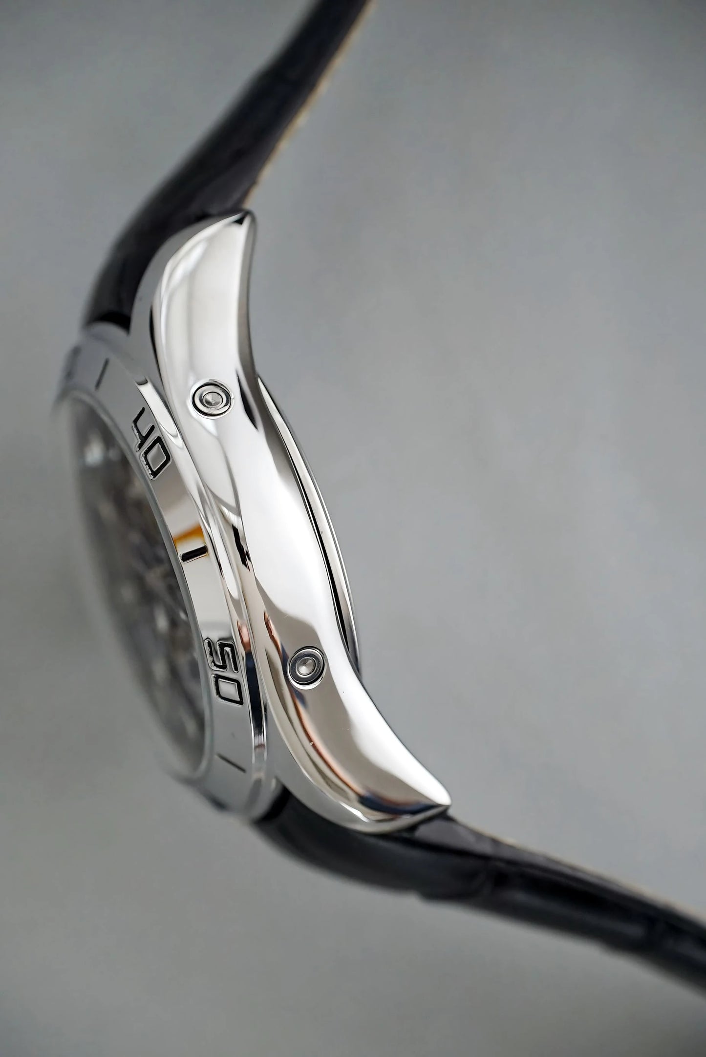 CASENO brand bubble perpetual calendar fully automatic tourbillon large dial mechanical watch belt watch -58284G