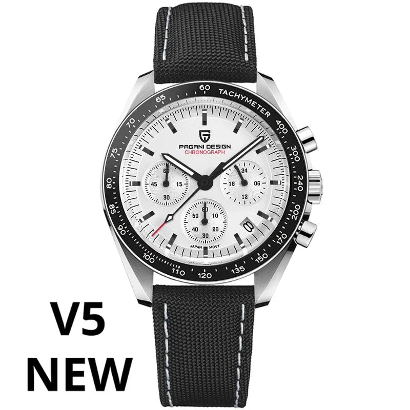 PAGANI DESIGN 2025 New AK Project Men's Watches Luxury Quartz Wrist Watch For Men AR Sapphire Speed Chronograph Automatic Date