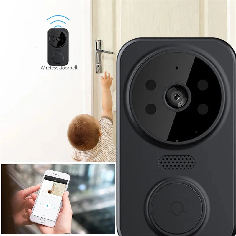 Smart Video Doorbell Camera Wireless, 1080P HD with Night Vision, 2.4G WiFi, Motion Detection, 2-Way Audio, and Cloud Service