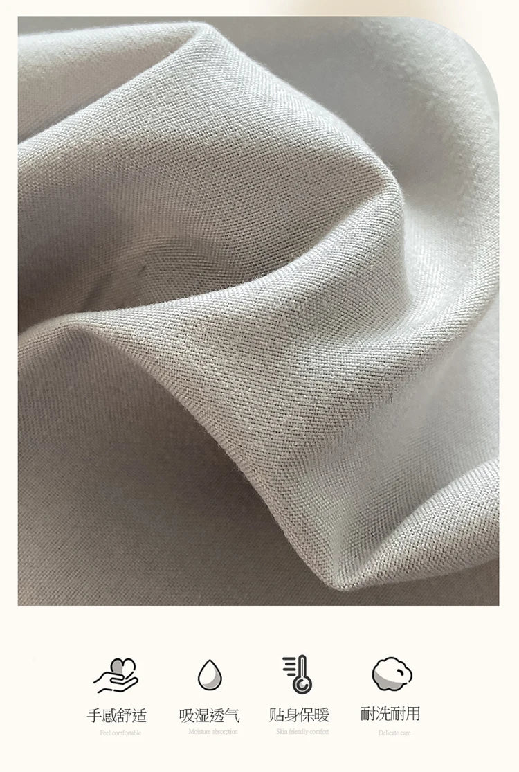 1 Set Cotton Bedding Set with Duvet Cover Bed Sheet Pillowcase Luxury  Bedsheet Solid Color King Queen Full Twin Size